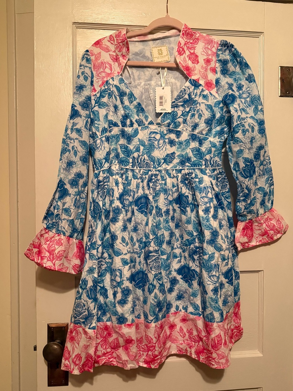 Simply Southern floral long sleeve dress NWT
